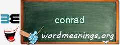 WordMeaning blackboard for conrad